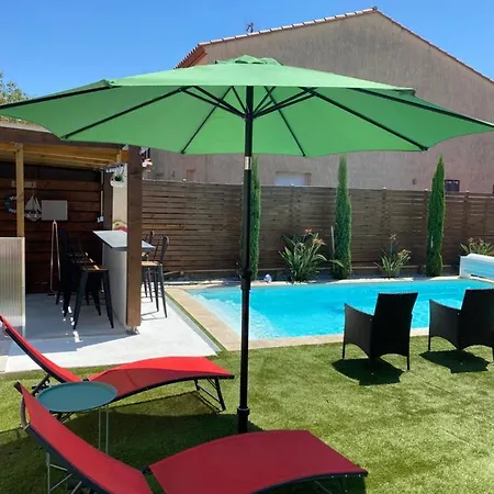 Jolie Climatisée Piscine Chauffée Villa