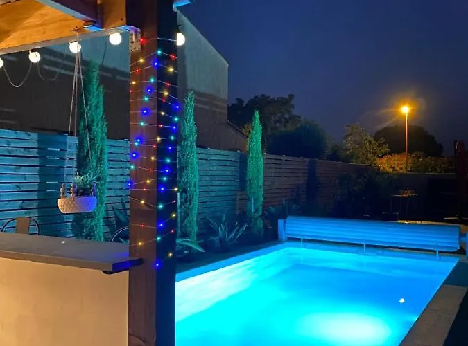 فيلة Jolie Climatisee Piscine Parking بيربينيو